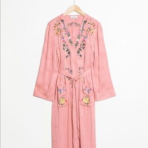 & Other Stories Embroidered Kaftan Robe
